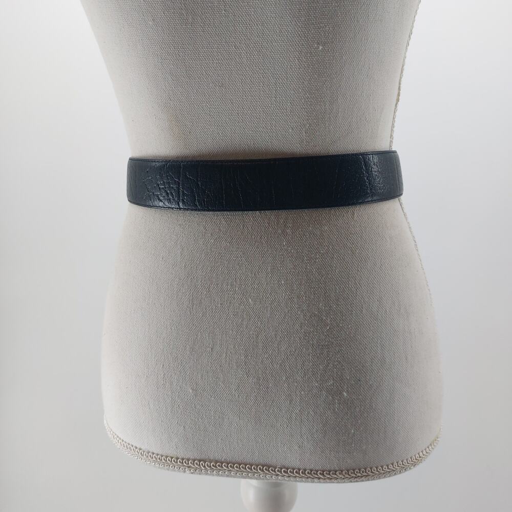 The Ritz Accessory Black Genuine Leather Women's Belt S/M - Picture 9 of 10